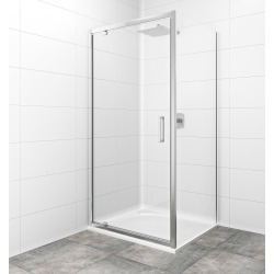 Porte de douche 100x195 cm, verre transparent Easyclean (SIKOTEXP100CRT)