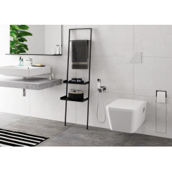 Vivenis Mitigeur de lavabo 80 avec tirette et vidage, bec cascade, chrome