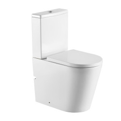 Brevis WC à poser sans bride, avec abattant softclose - remplissage par le bas (SATBRE031RREXVP)