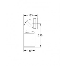 Pipe PVC coudée Evacuation WC