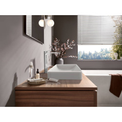 Robinet de lavabo haut Hansgrohe Vivenis avec sortie chromée