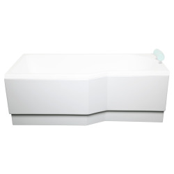 160x56 cm Beata Plus tablier de baignoire acrylique positionnement gauche, blanc (BEP1600L)