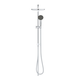 Vitalio Start Colonne de douche Ecojoy avec inverseur manuel, douche de tête 250 mm, douchette 1 jet, chrome (26680000)