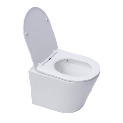 Pack WC Geberit Duofix + Cuvette Ideal Standard Tesi Aquablade + Plaque de commande Sigma01 Chrome mat