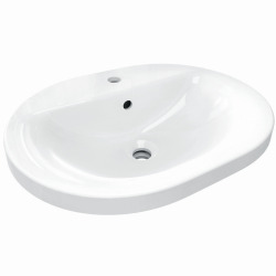 Connect lavabo à encastrer 550 mm ovale 550 x 175 x 430 mm, blanc (E503901)