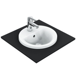 CONNECT Connect lavabo à encastrer rond 380 x 165 x 380 mm,blanc (E504101)