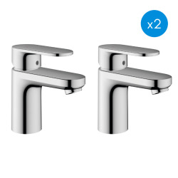 Vernis Blend Mitigeur de lavabo 70 avec tirette et vidage synthétique, Chrome (71550000)
