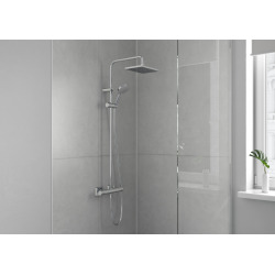 Vernis Shape Colonne de douche 230 1jet avec mitigeur thermostatique, Chrome (26286000)  Vernis Shape Colonne de douche 230 1jet avec mitigeur thermostatique, Chrome (26286000)