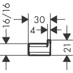  AddStoris Crochet simple, Chrome (41742000)