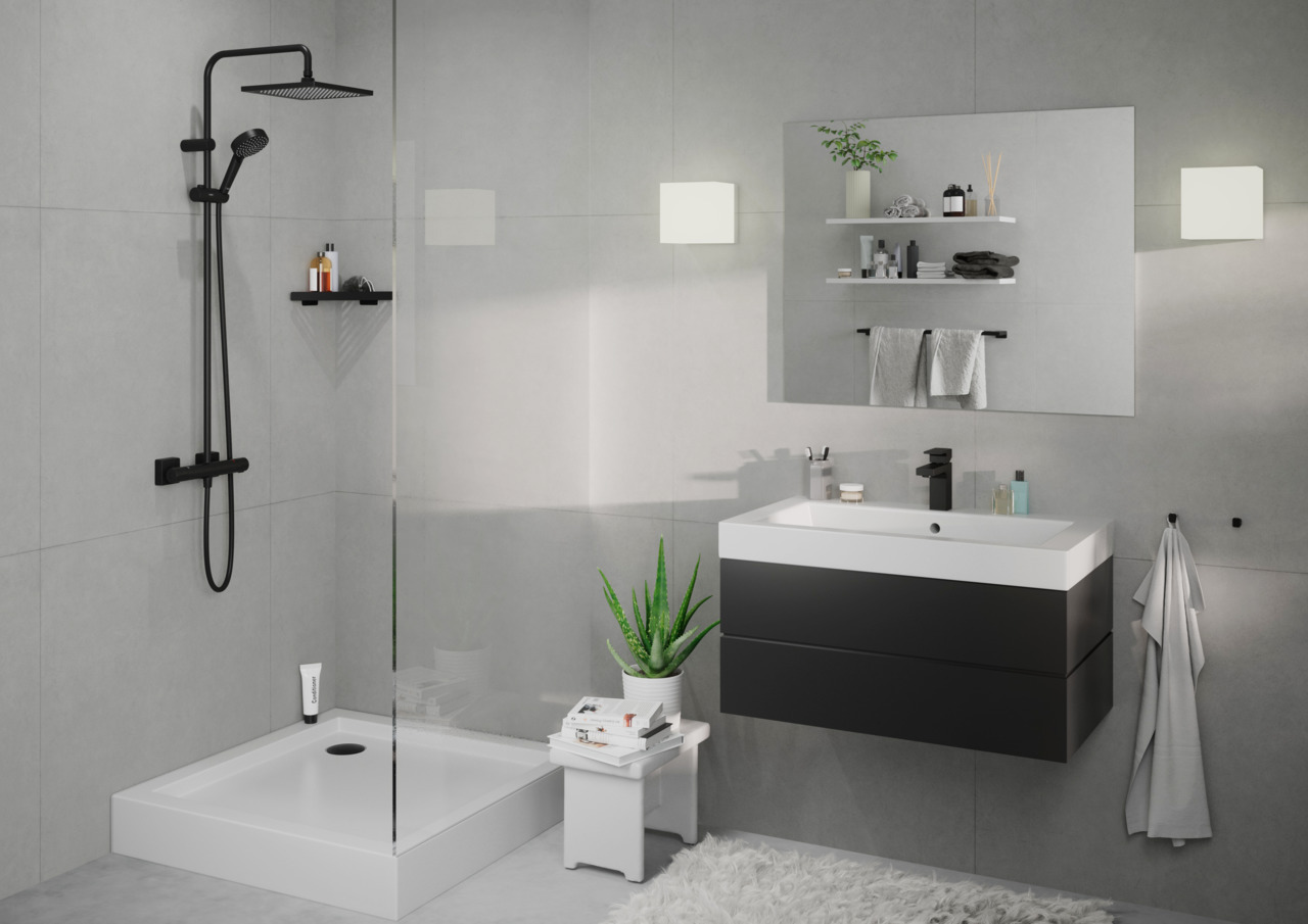 hansgrohe Mitigeurs de lavabo: Vernis Shape, Mitigeur de lavabo 100 avec  tirette et vidage métallique, N° article 71568000