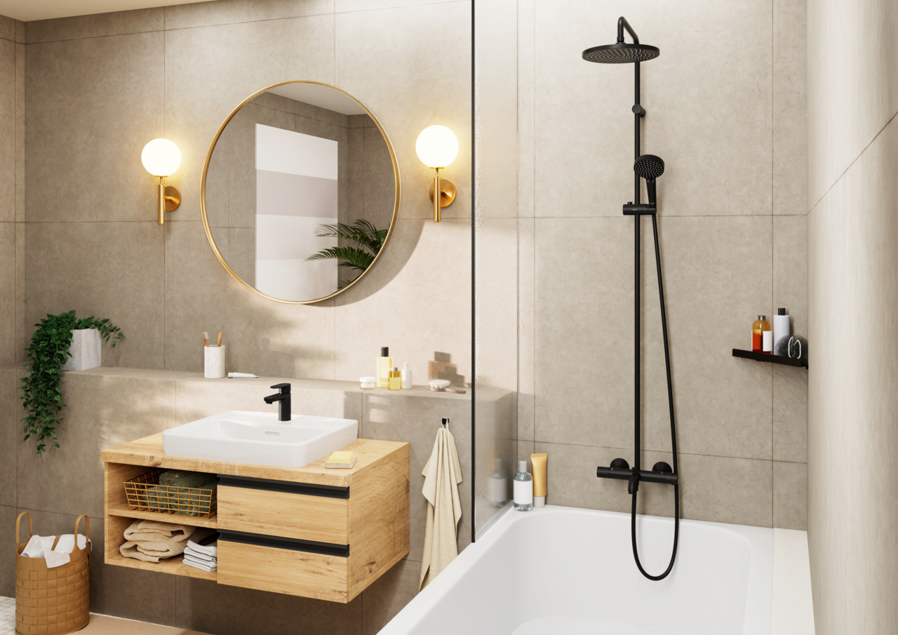 Hansgrohe Vernis Blend Mitigeur de lavabo ComfortZone 100 avec cartouche  céramique, Noir mat (71580670) - Livea Sanitaire