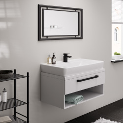 Hansgrohe Vernis Blend Mitigeur de lavabo 70, avec tirette et vidage  synthétique, Noir mat (71550670) - Livea Sanitaire