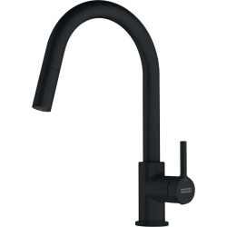 Basis Evier 97x50cm avec égouttoir réversible, BFG 611-97, Fragranit +, Noir (114.0276.112)