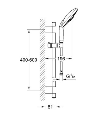 Douchette Rainshower Classic 160 mm