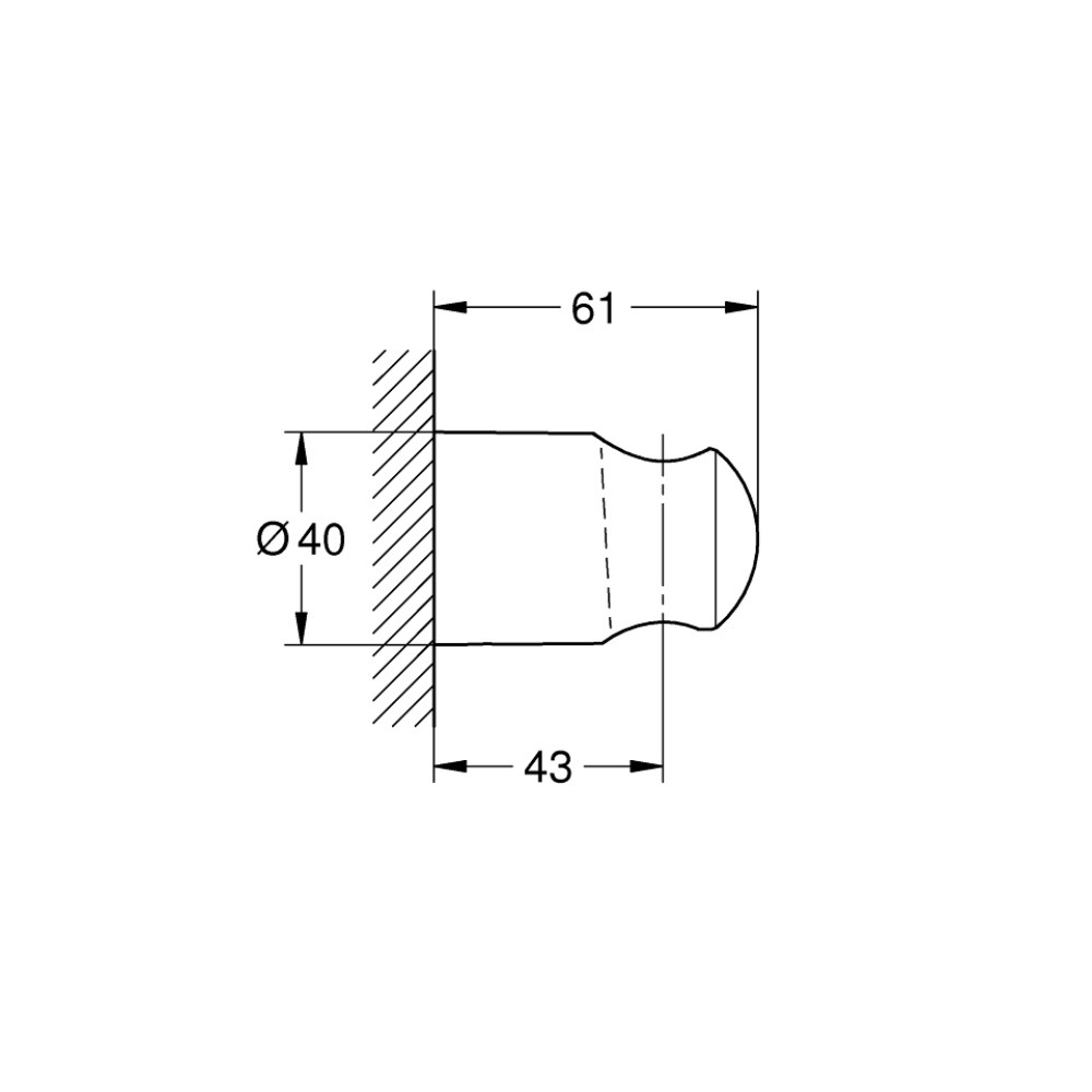 Grohe Support de douche mural Vitalio Universal