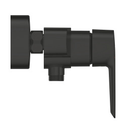 Set de douche mitigeur de douche monocommande + Douchette 2 jets + Barre 600 mm + Flexible, noir mat (322792432-GroheBlack1)