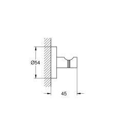  Lot de trois START patère mural, noir mat (411732430-GroheBlackTrio)