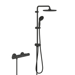 VITALIO START SYSTEM 250 colonne de douche avec inverseur manuel, noir mat (266802430)