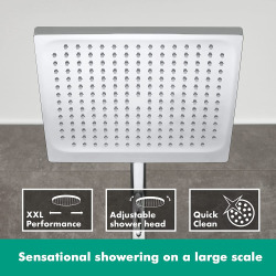 Crometta E 240 EcoSmart Colonne de douche 1 jet Showerpipe (27281000)