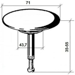 Hansgrohe Clapet pour baignoire Excentra Fill, Flexaplus (96153000)