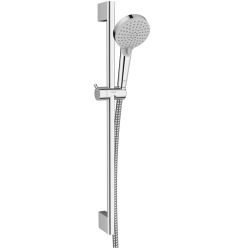 Hansgrohe Vernis Blend Set de douche 2 jets EcoSmart 9 l/min avec barre Unica 65 cm, Chrome (26279000)