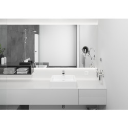 Hansgrohe Vernis Shape Mitigeur de lavabo ComfortZone 190 avec cartouche céramique, Chrome (71591000)