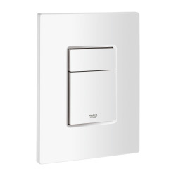 Skate Cosmopolitan Plaque de commande WC, Blanc alpin