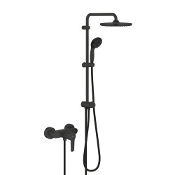 VITALIO START SYSTEM 250 colonne de douche avec inverseur manuel, noir mat (266802430)