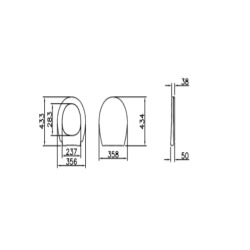 Normus abattant frein de chute, blanc ( 109-003-909)  Normus abattant frein de chute, blanc ( 109-003-909)