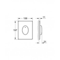  Skate Air Plaque de commande WC (38564000)