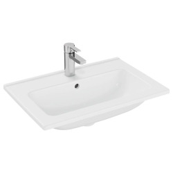 Cube ceramic Vasque à encastrer par dessus 60 cm, blanc alpin (3947900H)