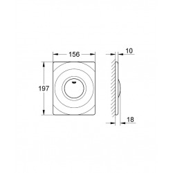  Surf Plaque de commande WC (37063SH0)