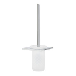 Evolution R Brosse WC en Verre avec support mural en Aluminium (SATDEVOR37)  Evolution R Brosse WC en Verre avec support mural en Aluminium (SATDEVOR37)