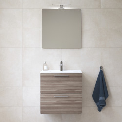 Meuble de salle de bain avec lavabo miroir et éclairage Vitra Mia 59x61x39,5 cm, cordoba (MIASET60C)