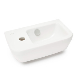 Intégra Lave-mains 37x22 cm, trou pour robinet à gauche, blanc (7090-003-0028)