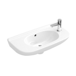 O.Novo Lave-mains 50x25 cm, trou pour robinet à droite, blanc (53615001)
