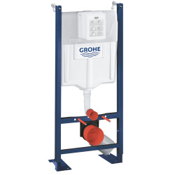 Pack WC Bâti Autoportant Rapid SL + WC sans bride Integra + Abattant softclose + Plaque chrome (ProjectIntegraRimless-1-SP)