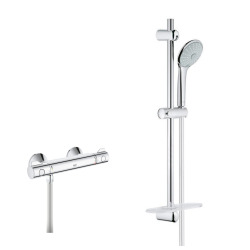 Set Mitigeur Thermostatique de Douche + Ensemble de douche complet 3 jets EUPHORIA 110  (34840000-EUPHORIA3)