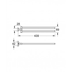 Essentials Cube  Porte-serviettes  Essentials Cube  Porte-serviettes