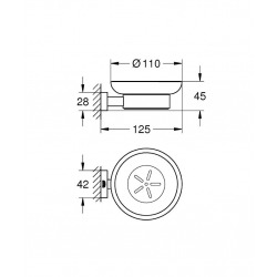  Essentials Cube  Porte-savon avec support