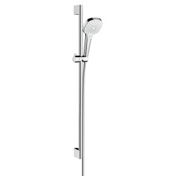 Set  de douche Croma Select E 110 Vario / Unica'Croma 0,90m + Mitigeur thermostatiquede Douche, Chrome (13211000-CromaSelectE)