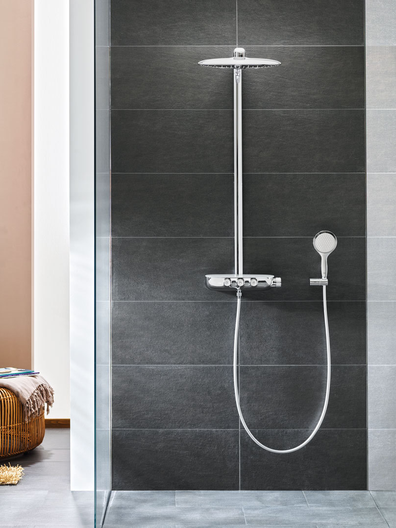 onregelmatig ga sightseeing Beenmerg Grohe Colonne de Douche Rainshower System SmartControl 360 DUO (26250000) -  Livea Sanitaire