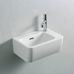 Ensemble Pro Lave-mains 36x25 cm, Blanc + Siphon Alca en métal Chromé (H8169550001061-SET)  Ensemble Pro Lave-mains 36x25 cm, Blanc + Siphon Alca en métal Chromé (H8169550001061-SET)