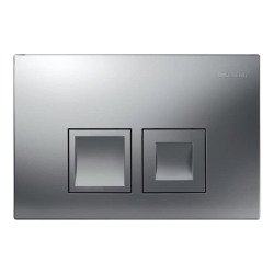 Delta35 plaque de déclenchement double touche, chrome mat  (Delta-2)
