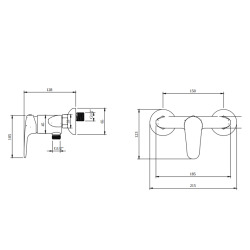 O.Novo Start Mitigeur monocommande de douche, Chrome (TVS10530111061)