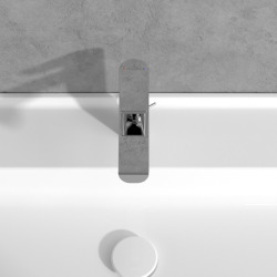 Liberty Mitigeur monocommande de lavabo, Long bec, avec vidage, Chrome (TVW10700300061)