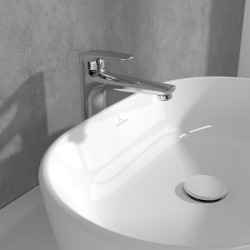 O.Novo Start Mitigeur monocommande de Lavabo, Surélevé , Avec vidage,Chrome (TVW10510511061)