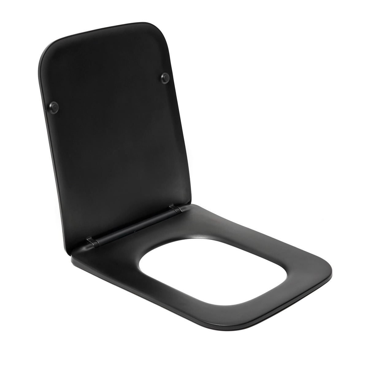 Abattant WC Noir avec frein de chute et déclipsable - Accessoires de WC -  Décomania