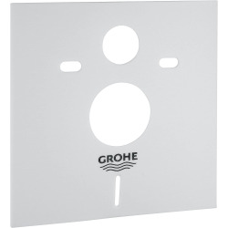 Pack WC Bâti autoportant avec Plaque chromée et Set d'isolation phonique (Project-1)