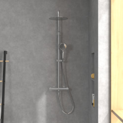 Verve Showers Ensemble de douche à 3 jets, Chrome (TVS10900500061)